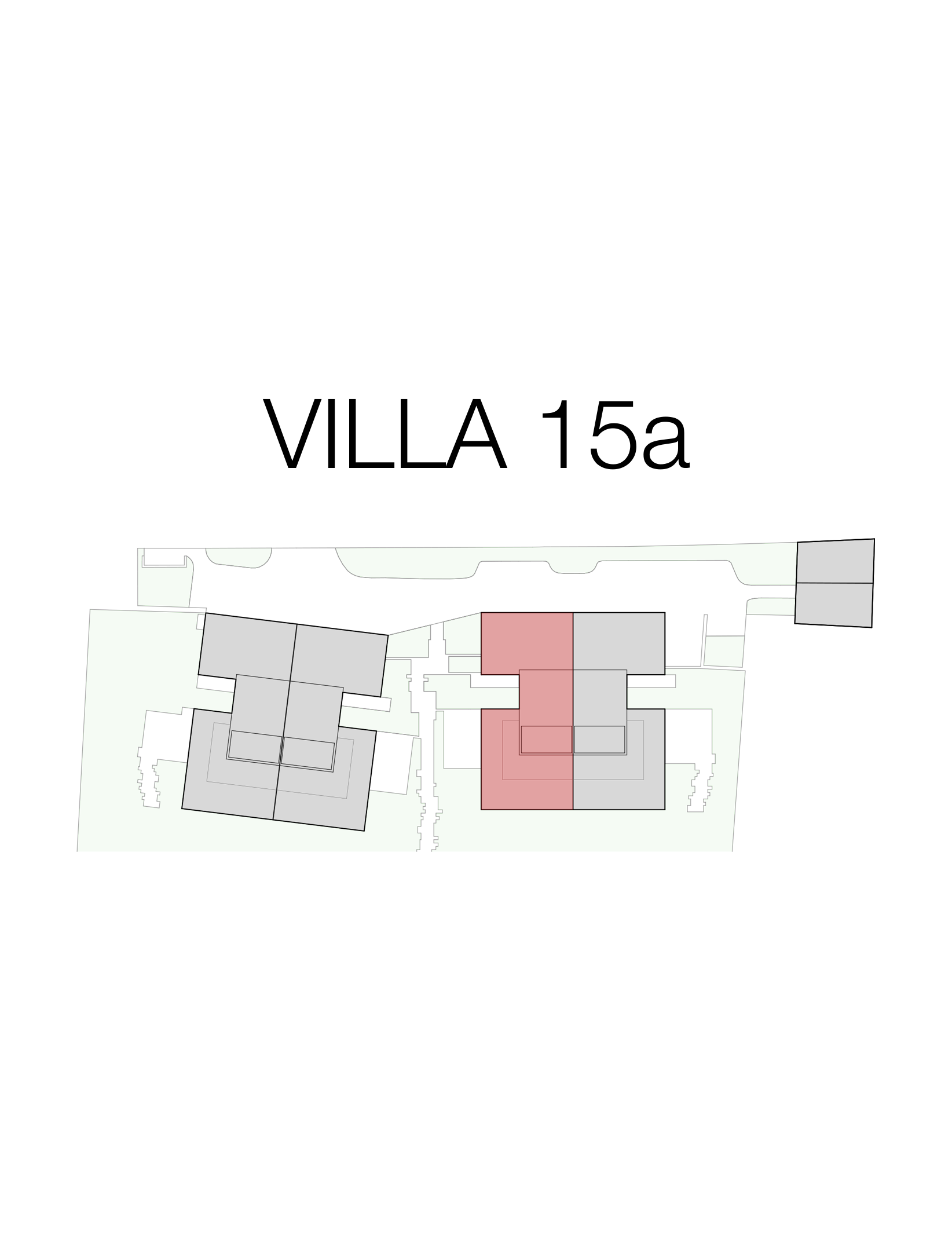 Plan de situation de la villa 15a de la promotion immobilière Les Toits du Rhône à Aïre