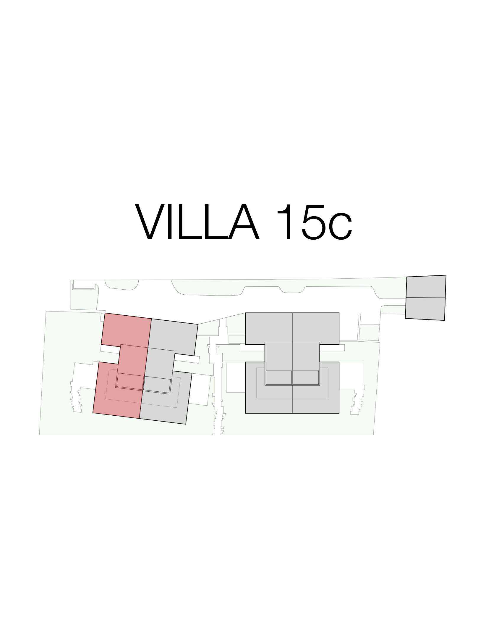 Plan de situation de la villa 15C de la promotion immobilière Les Toits du Rhône à Aïre